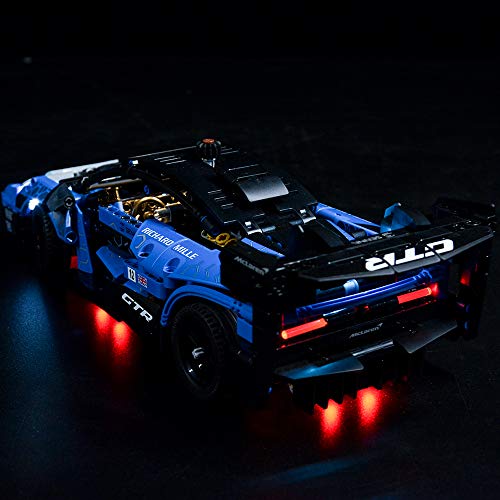 Kyglaring Juego de luces de iluminación para Lego 42123 Technic McLaren Senna GTR coche de carreras, kit de luz LED para LEGO 42123 (solo luz incluida)