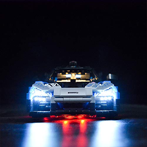 Kyglaring Juego de luces de iluminación para Lego 42123 Technic McLaren Senna GTR coche de carreras, kit de luz LED para LEGO 42123 (solo luz incluida)