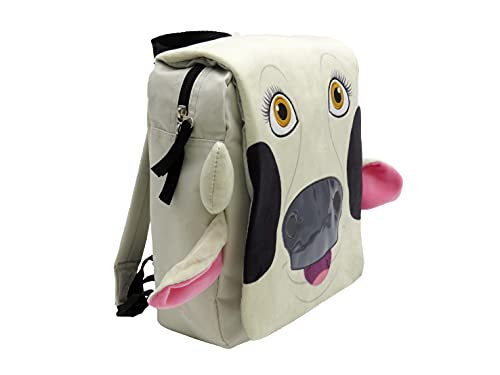 La Granja de Zenón, Mochila Prescolar Infantil La Granja de Zenón con Personaje Lola de Color Blanco (CyP Brands)