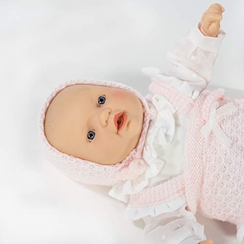 La Nina- Muñeca Paula Llorona 28 Cm bebé, Color Rosa (65121)