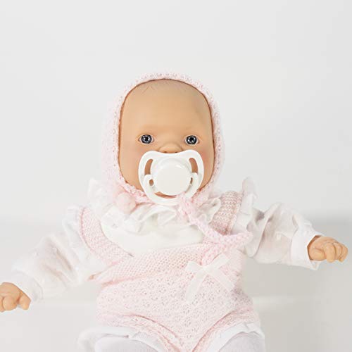 La Nina- Muñeca Paula Llorona 28 Cm bebé, Color Rosa (65121)