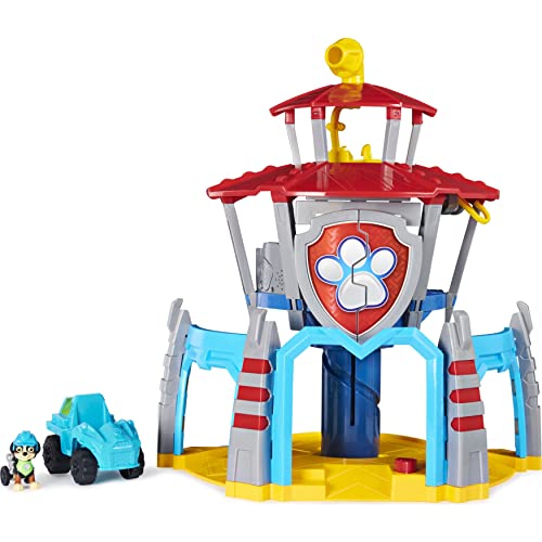 La pata patroille - Playset de cuartos generales de pata y patroille - Universo de juguete con efectos sonoros Dino Rescue con figuras de dinosaurio y Rex - 6059295 - Paw Patrol