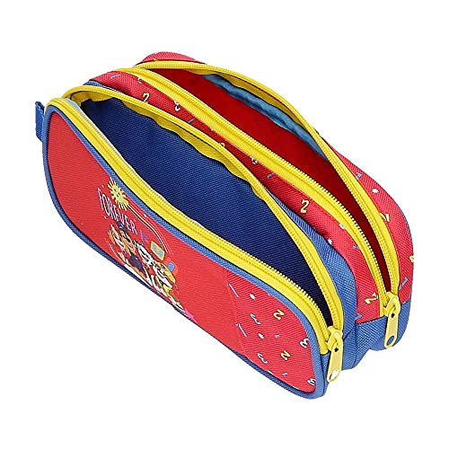 La Patrulla Canina Paw Patrol Forever Fun Estuche Doble Rojo 23x9x7 cms Poliéster