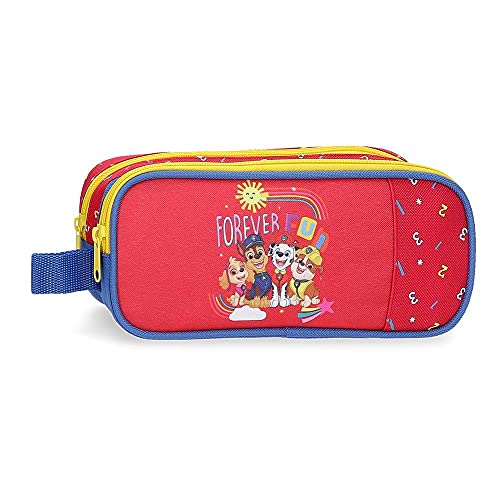 La Patrulla Canina Paw Patrol Forever Fun Estuche Doble Rojo 23x9x7 cms Poliéster