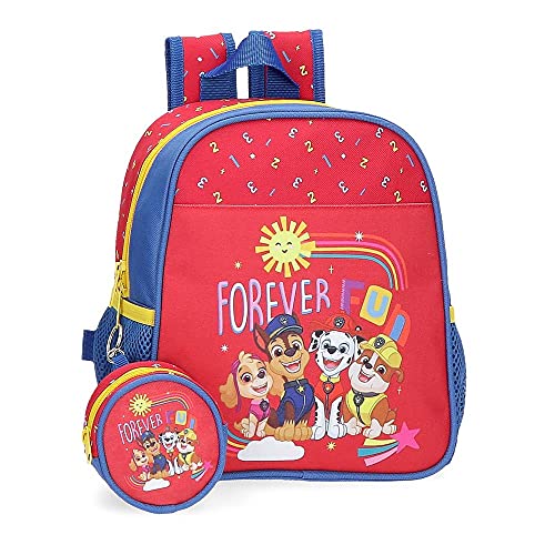 La Patrulla Canina Paw Patrol Forever Fun Mochila Guardería Rojo 23x25x10 cms Poliéster 5,75L