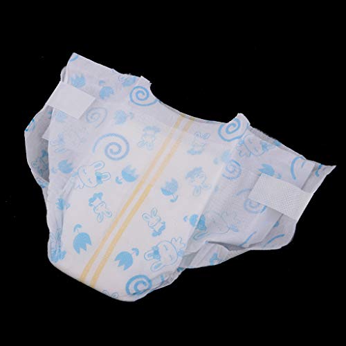 lahomia Pañales de Muñeca Azul Set Pantalones de Pañales Reutilizables para