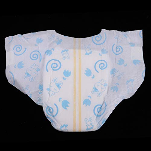 lahomia Pañales de Muñeca Azul Set Pantalones de Pañales Reutilizables para