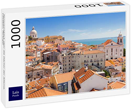 Lais Jigsaw Puzzle Vista panorámica sobre los techos de la Alfama, Lisboa, Portugal 1000 piezas