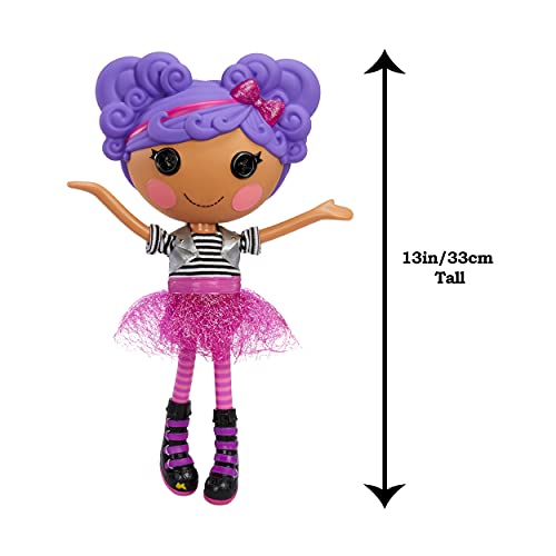 Lalaloopsy Storm E. Sky Gatito-Muñeca rockera Morada de 33cm con Vestido y Zapatos Intercambiables Rosas y Negros-Caja Reutilizable-Edad: 3+ años, Color (576846C3)