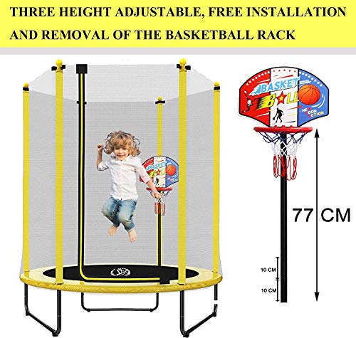 LANGXUN 5FT (150cm) Trampolín Interior/Exterior | para niños Niños Los Mejores Regalos de cumpleaños Buenas Herramientas de Ejercicio (φ150*180)