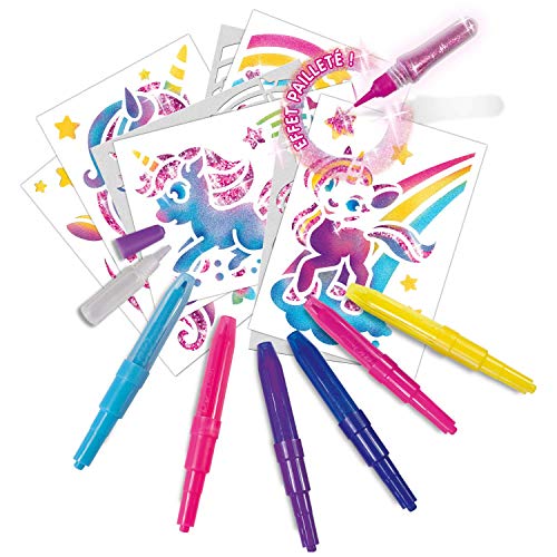 Lansay- Blopens 23636 - Set de actividades con unicornios con purpurina, diseño de unicornios , color/modelo surtido