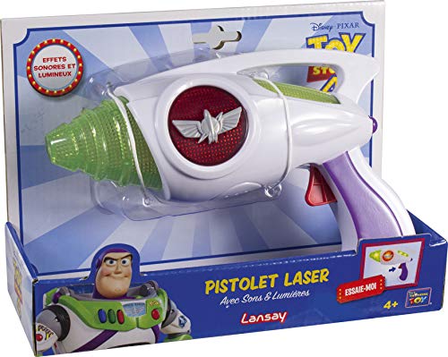 Lansay- Toy Story 4-Pistolet Laser de Buzz Ranger de L'espace Figura, Multicolor (64652)