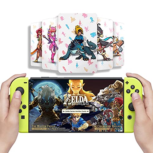 Las 24 tarjetas NFC de la leyenda de Zelda Breath of The Wild de Link, cartas de recompensas de juego Zelda Botw de Link. Compatible con Switch/Lite Wii U.