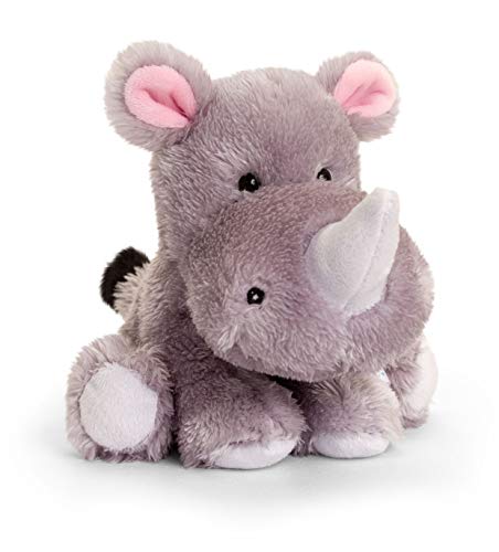 Lashuma Keel Toys - Peluche de rinoceronte Ricky, 14 cm