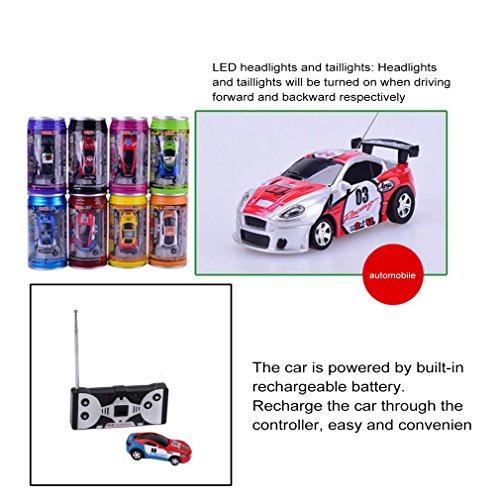 Lata de Coca Cola Mini Speed ​​RC Radio Control Remoto Micro Racing Car Toy Gift Nuevo Aleatorio