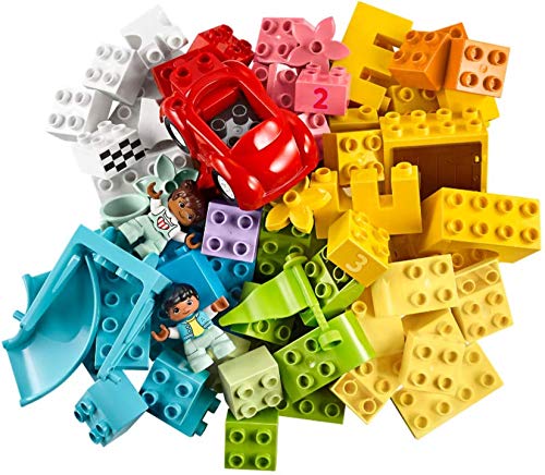 Le Go® Duplo® 2304 10914 - Juego de 2 placas verdes y caja de piedra