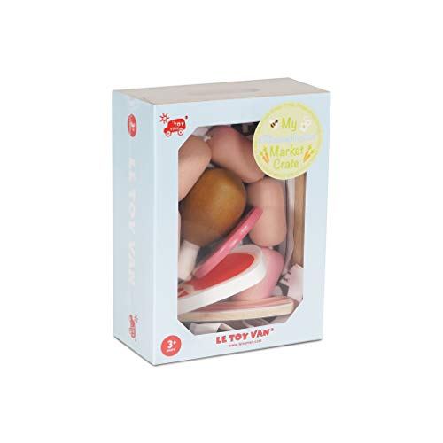 Le Toy Van - Caja de Madera de la Carne del Mercado de la Abeja | Supermercado Pretend Play Shop Food, TV189