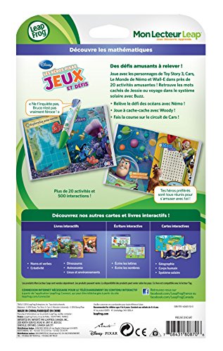 LeapFrog Leap Frog - Juego de cartas Pixar (80870) (versión en francés)