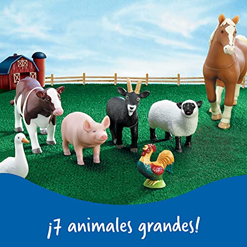 Learning Resources- Animales de Granja Jumbo, Color (LER0694)