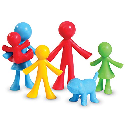 Learning Resources- Figuras de la Familia All About, Bolsa de 24, Color (LER3660) , color, modelo surtido