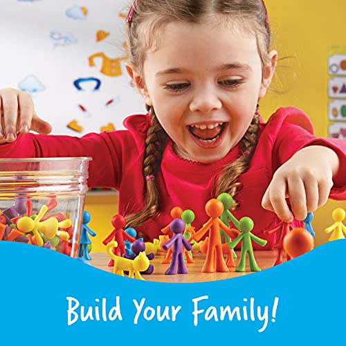 Learning Resources- Figuras de la Familia All About, Juego de 72, Color (LER3372) , color, modelo surtido