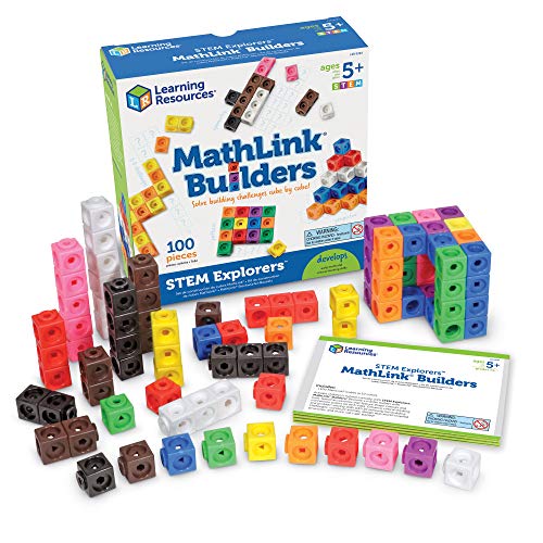 Learning Resources- Juego de construcción Mathlink Builders Stem Explorers, Color (LER9294)