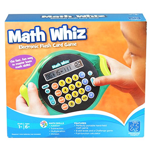 Learning Resources Math Whiz - Juego Educativo electrónico de matemáticas