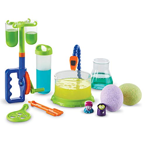 Learning Resources- Set de Laboratorio con Monstruos Que Brillan en la Oscuridad Monsterglow de Beaker Creatures, Stem, Juguete para Realizar un Experimento científico, 5+ años (LER3838)