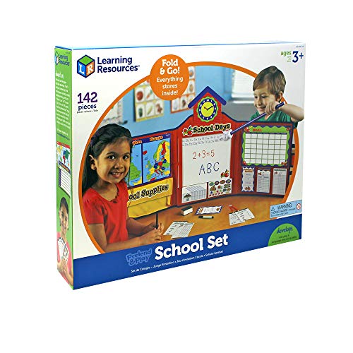 Learning Resources- Set Original de Colegio Pretend & Play (versión del Reino Unido), Color (LER2642-UK)