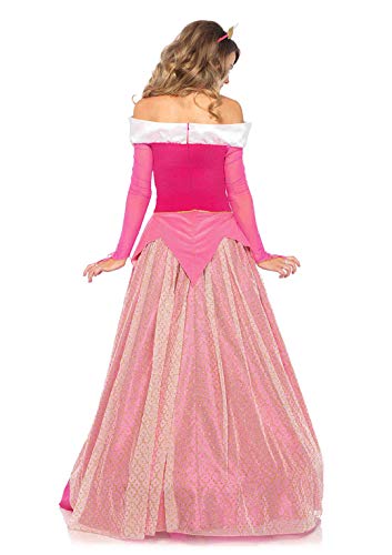 Leg Avenue-Pink Princess Aurora Fancy Dress Costume (Small/UK 6-8, 2-Piece) Mujer, Color Rosa, (EUR34-36) (85612)