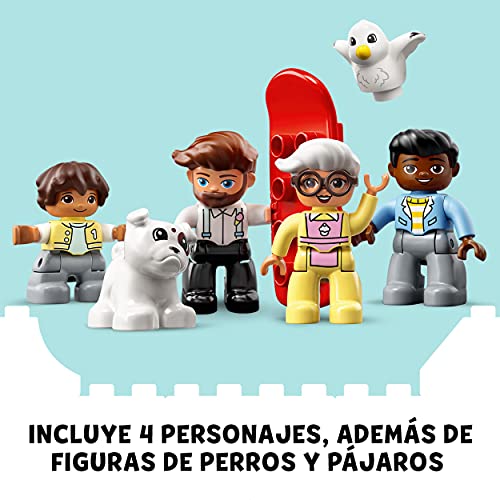 LEGO 10948 Duplo Town Aparcamiento y Autolavado, Parking para Coches de Juguete para Niños 2 Años con Mini Figuras