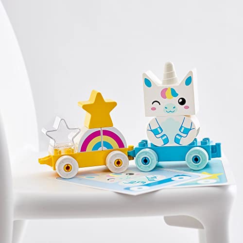 LEGO 10953 Duplo Mi Primer Unicornio, Tren de Juguete para Niños y Niñas a Partir de 1,5 Años, Juguete Educativo para Preescolares