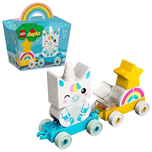 LEGO 10953 Duplo Mi Primer Unicornio, Tren de Juguete para Niños y Niñas a Partir de 1,5 Años, Juguete Educativo para Preescolares