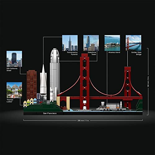 LEGO 21043 Architecture San Francisco, Maqueta de Ciudad para Construir, Regalos Originales de Manualidades y Decoración de Hogar