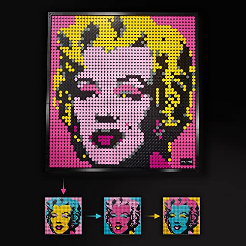 LEGO 31197 Art Andy Warhol's Marilyn Monroe Póster de Coleccionista, Decoración de Pared, Set de Construcción para Adultos