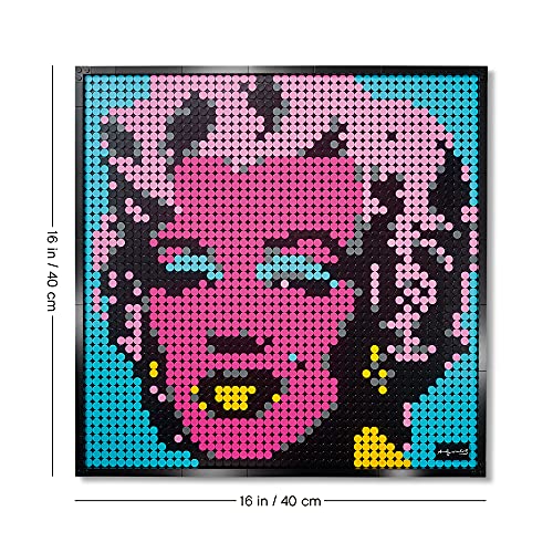 LEGO 31197 Art Andy Warhol's Marilyn Monroe Póster de Coleccionista, Decoración de Pared, Set de Construcción para Adultos