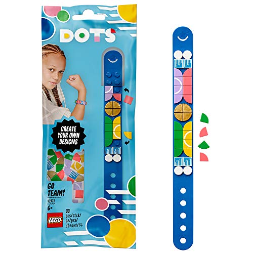 LEGO 41911 Dots Pulsera Deportiva, Set de Cuentas de Bisutería DIY, Arte y Manualidades para Niños y Niñas +6 años