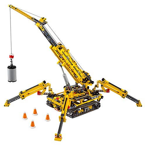 LEGO 42097 Technic Crawler Crane Grúa de Torre compacta, Juego de construcción 2 en 1