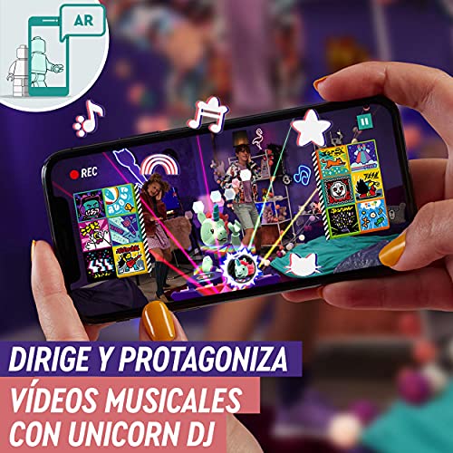 LEGO 43106 VIDIYO Unicorn DJ Beatbox Creador de Vídeos Musicales Juguete Realidad Aumentada App Set con Mini Figura