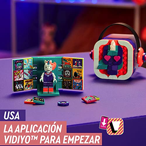 LEGO 43106 VIDIYO Unicorn DJ Beatbox Creador de Vídeos Musicales Juguete Realidad Aumentada App Set con Mini Figura