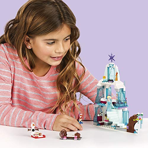 LEGO 43172 Disney Magic Ice Palace Set con Mini muñecas de Princesa Elsa y Anna y Parque de Juegos congelados