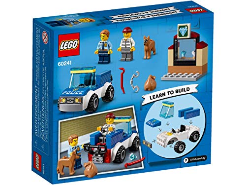 Lego 60241 - Juego de figuras de perro de policía (cubierta blanda), diseño de Lego City