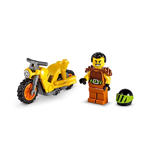 LEGO 60297 City Stuntz Moto Acrobática: Demolición, Juguete con Moto con Rueda de Inercia y Mini Figura del Piloto para Niños 5 años