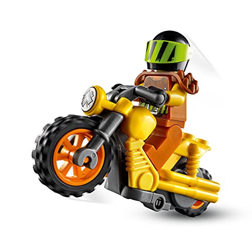 LEGO 60297 City Stuntz Moto Acrobática: Demolición, Juguete con Moto con Rueda de Inercia y Mini Figura del Piloto para Niños 5 años