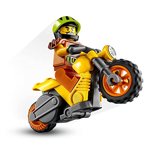 LEGO 60297 City Stuntz Moto Acrobática: Demolición, Juguete con Moto con Rueda de Inercia y Mini Figura del Piloto para Niños 5 años