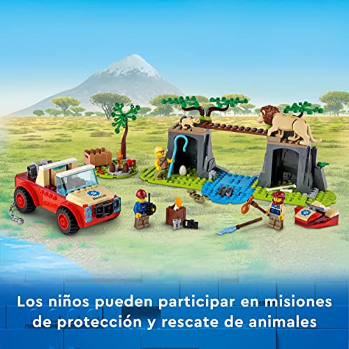 LEGO 60301 City Wildlife Rescate de la Fauna Salvaje: Todoterreno, Vehículo de Juguete para Niños y Niñas a Partir de 4 Años