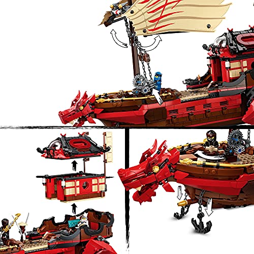 LEGO 71705 Ninjago Barco de Asalto Ninja Juguete de Construcción para Niños +9 años con 7 Mini Figuras de Ninjas