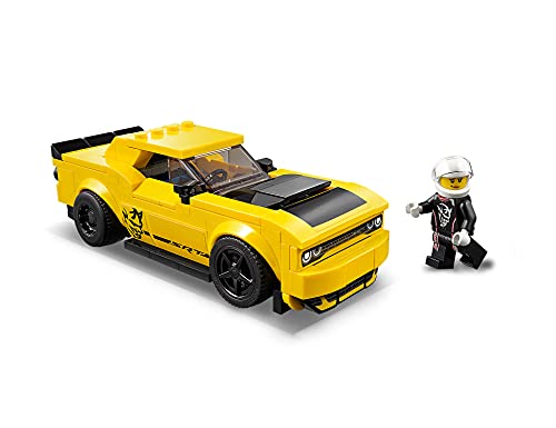 LEGO 75893 Speed Champions Dodge Challenger SRT Demon de 2018 y Dodge Charger R/T de 1970, Juguete de Construcción