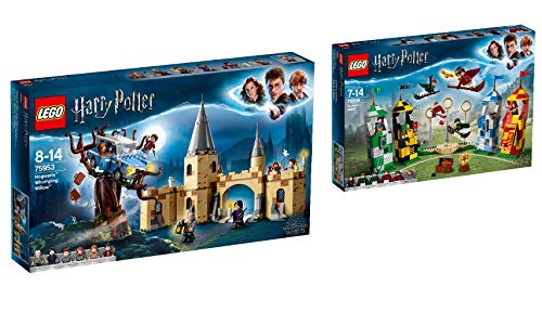 Lego 75953 Harry Potter - Juego de 2 figuras de pastos y torneo de Quidditch