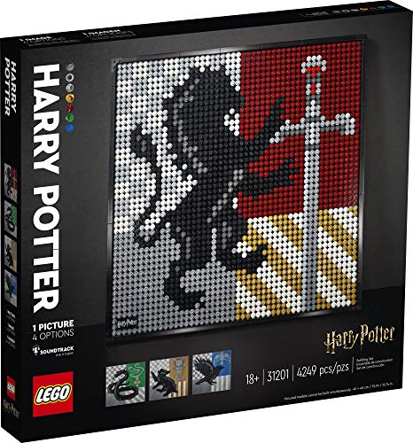 LEGO Art Harry Potter Hogwarts Crests 31201 Kit de construcción, perfecto para adultos que aman aficiones y coleccionables, nuevo 2021 (4249 piezas)